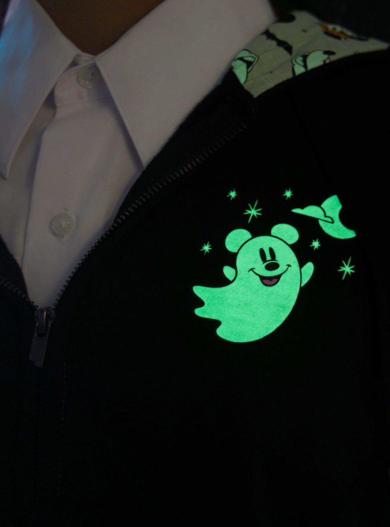 Her Universe Disney Halloween Mickey Mouse Ghost Glow-In-The-Dark Hoodie Dress, GLOW IN THE DARK, alternate