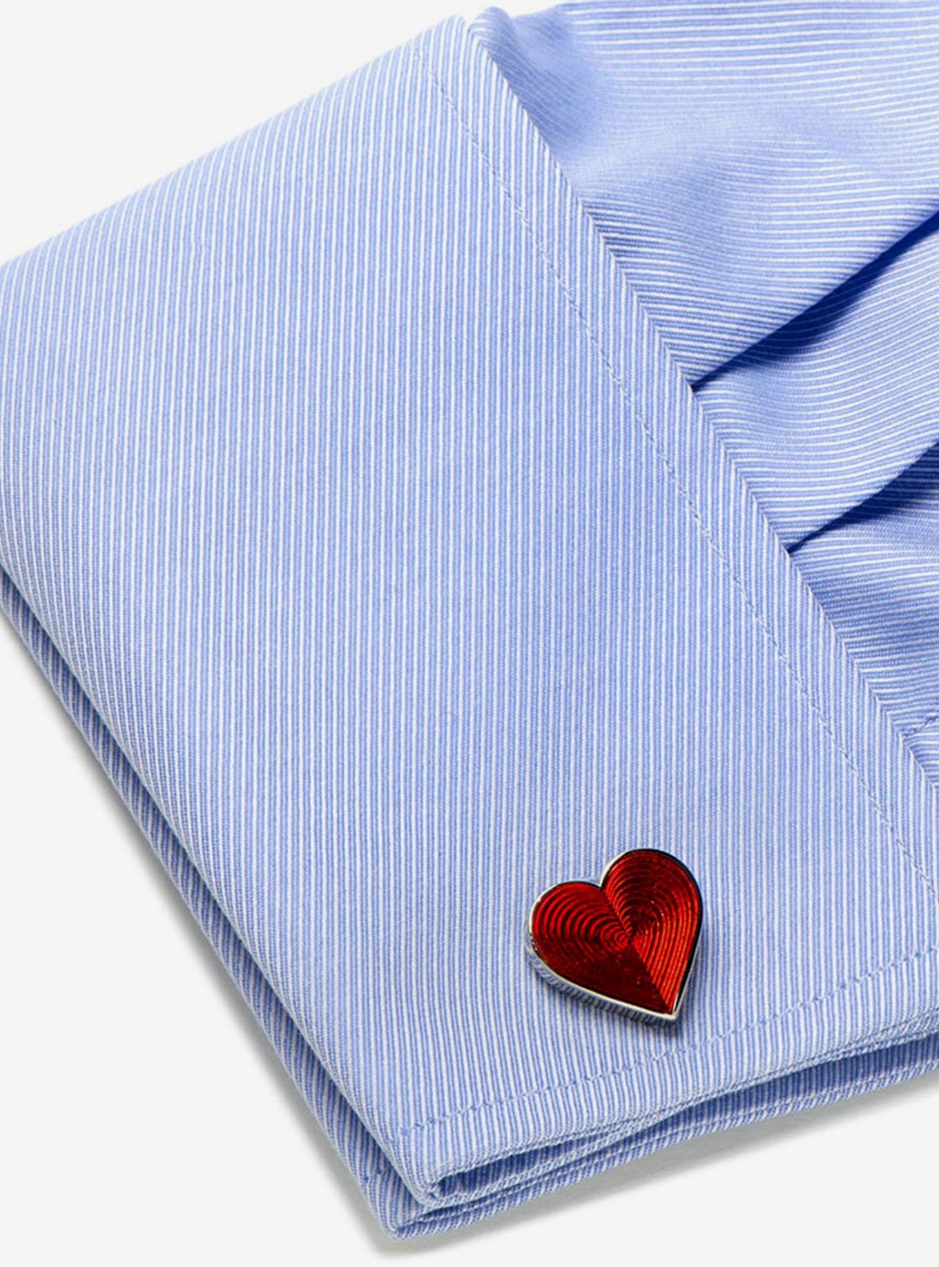 Red Heart Cufflinks, , alternate