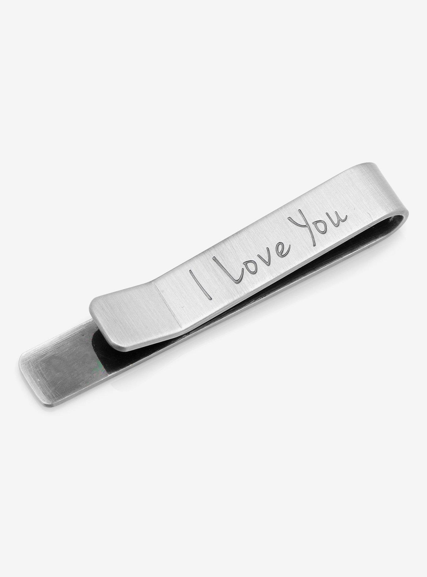 Hidden Message "I Love You" Tie Bar, , alternate
