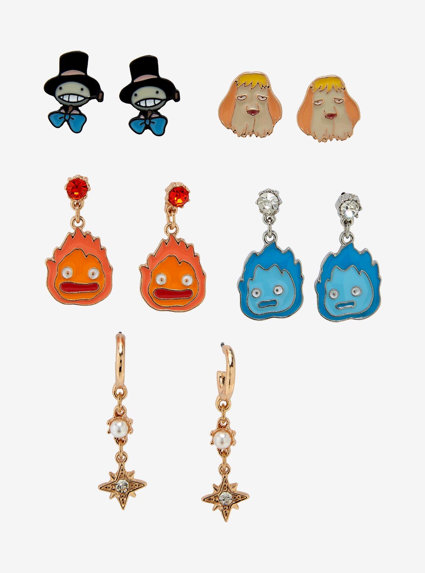 Studio Ghibli Howl's Moving Castle Earring Set — BoxLunch Exclusive, , alternate