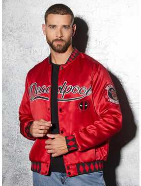 Marvel Deadpool Red Bomber Jacket — BoxLunch Exclusive, , hi-res