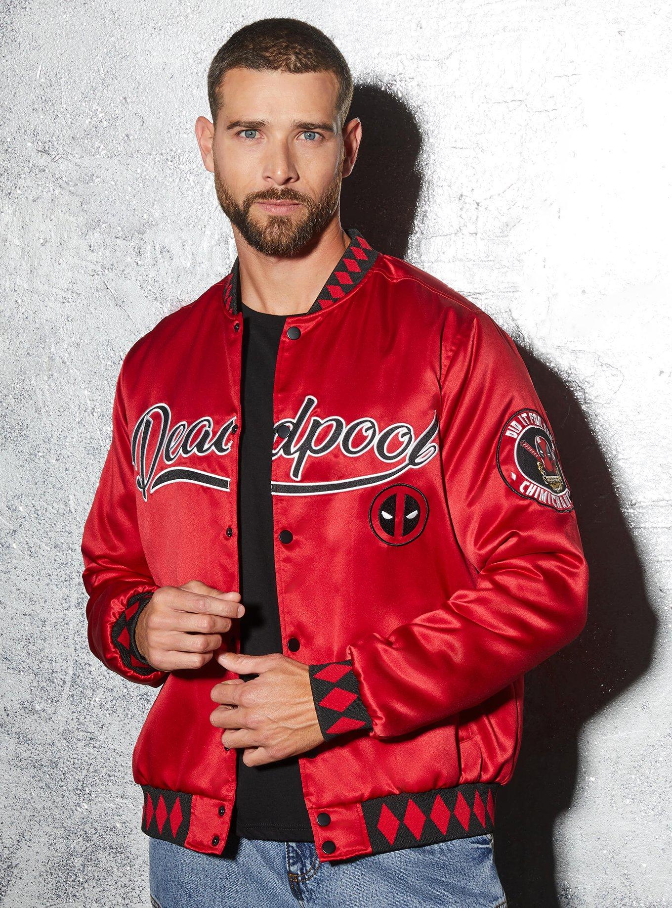 Marvel Deadpool Red Bomber Jacket — BoxLunch Exclusive, , hi-res