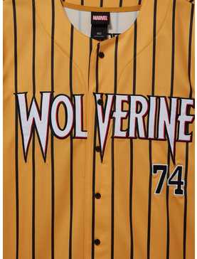 Marvel X-Men Wolverine Howlett Striped Baseball Jersey - BoxLunch Exclusive, , hi-res