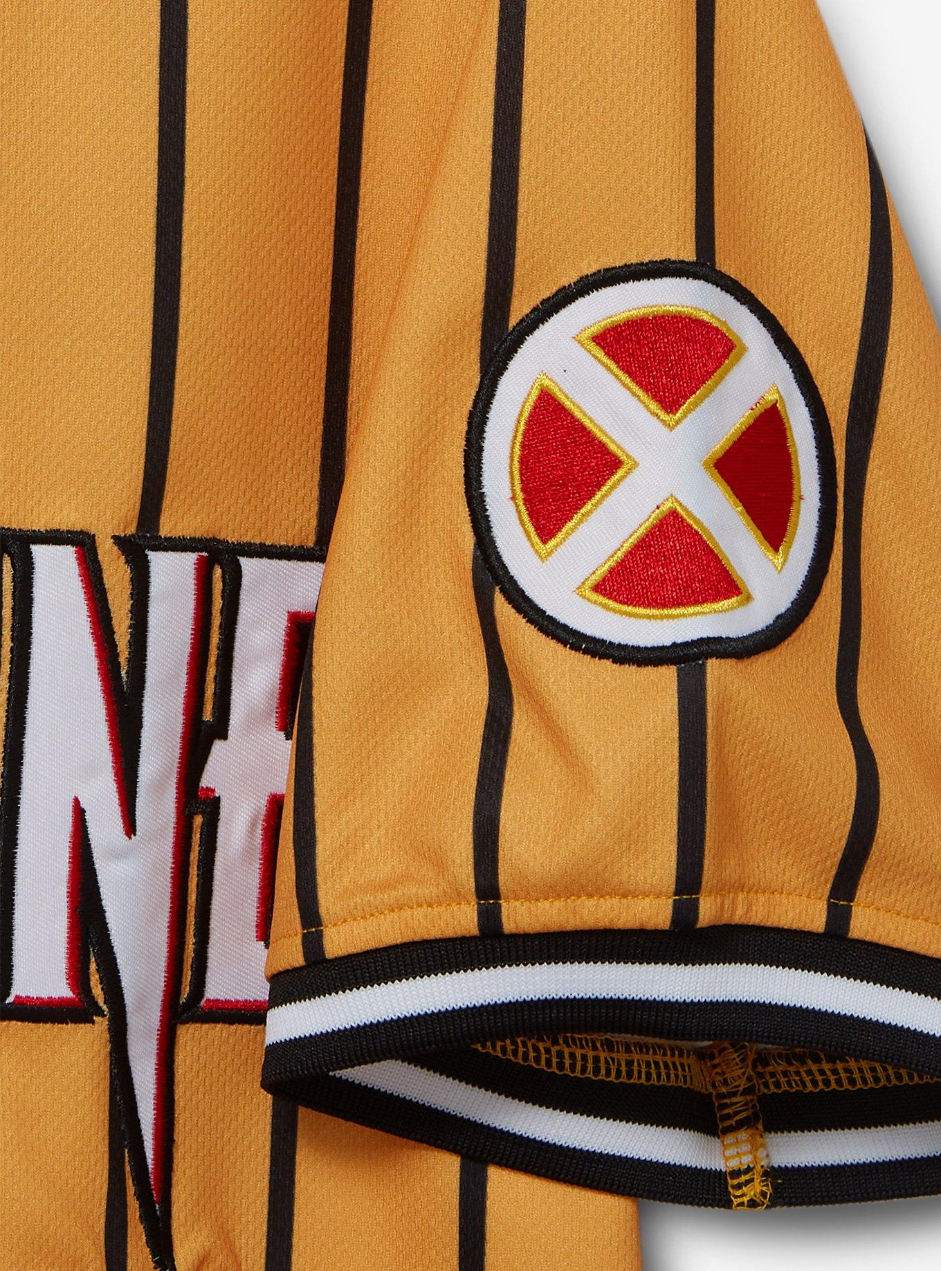 Marvel X-Men Wolverine Howlett Striped Baseball Jersey - BoxLunch Exclusive, , alternate