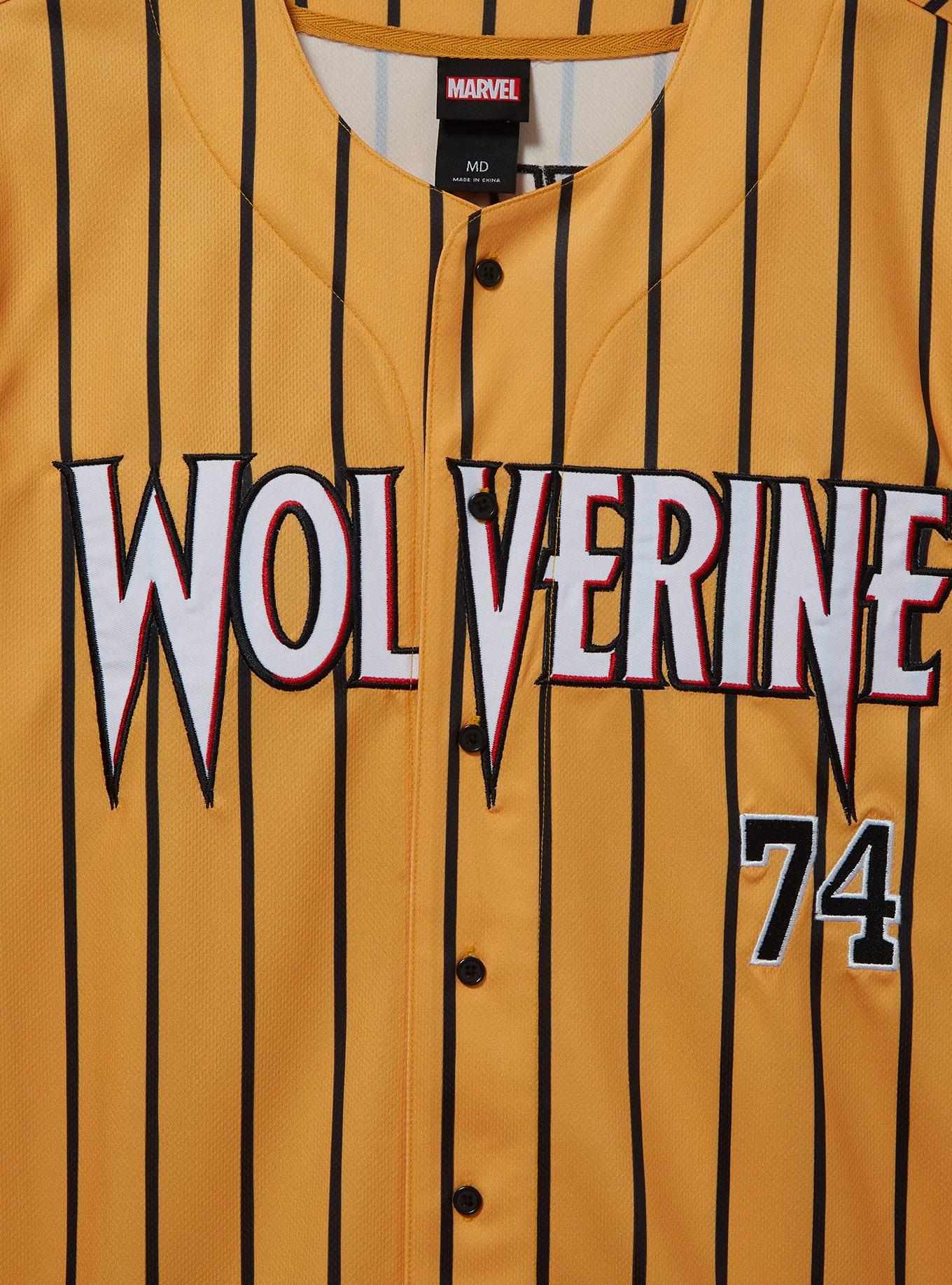 Marvel X-Men Wolverine Howlett Striped Baseball Jersey - BoxLunch Exclusive, , alternate