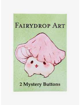 Mushroom Buddies Blind Bag Button By Fairydrop Art, , hi-res