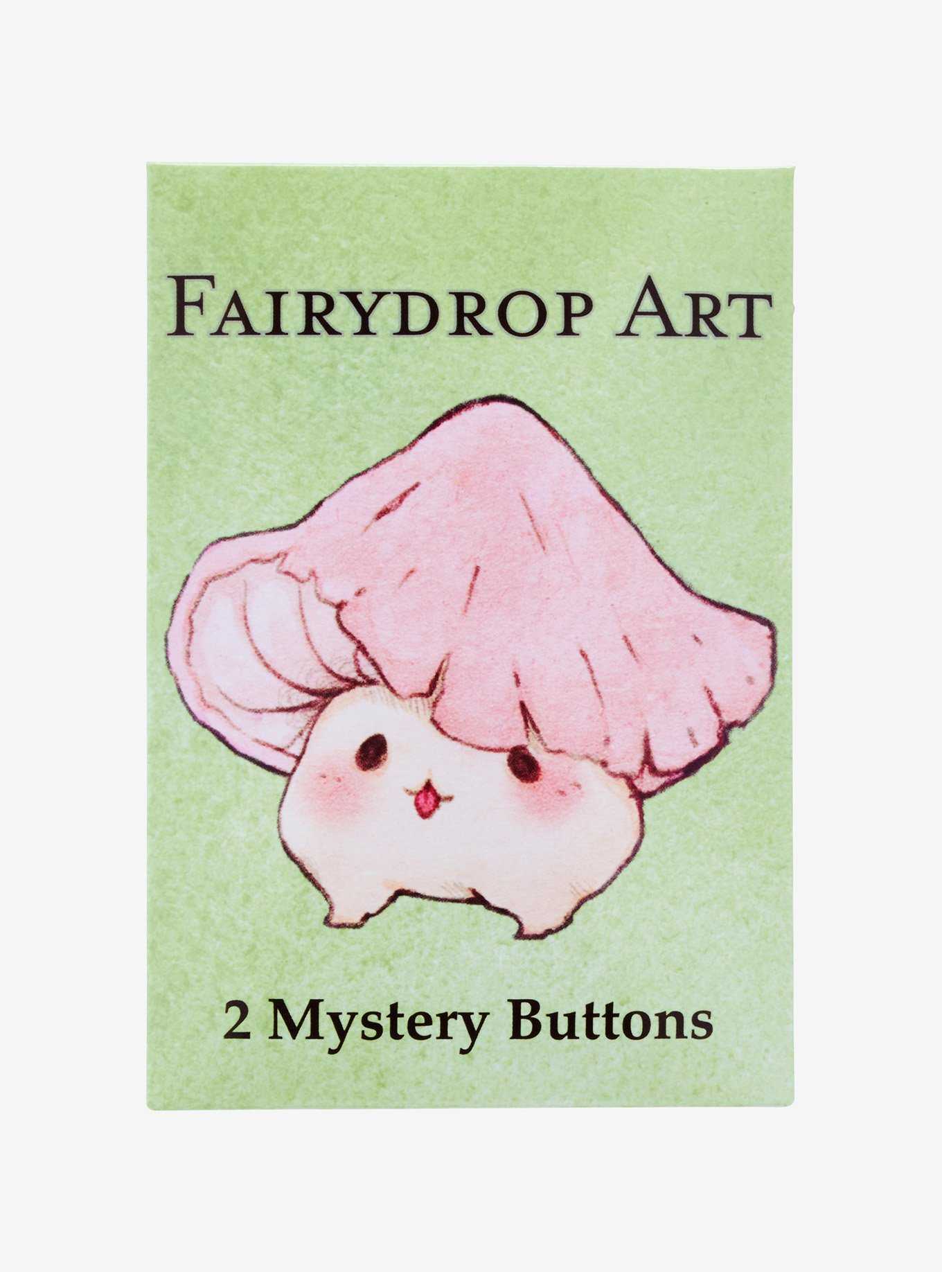 Mushroom Buddies Blind Bag Button By Fairydrop Art, , hi-res