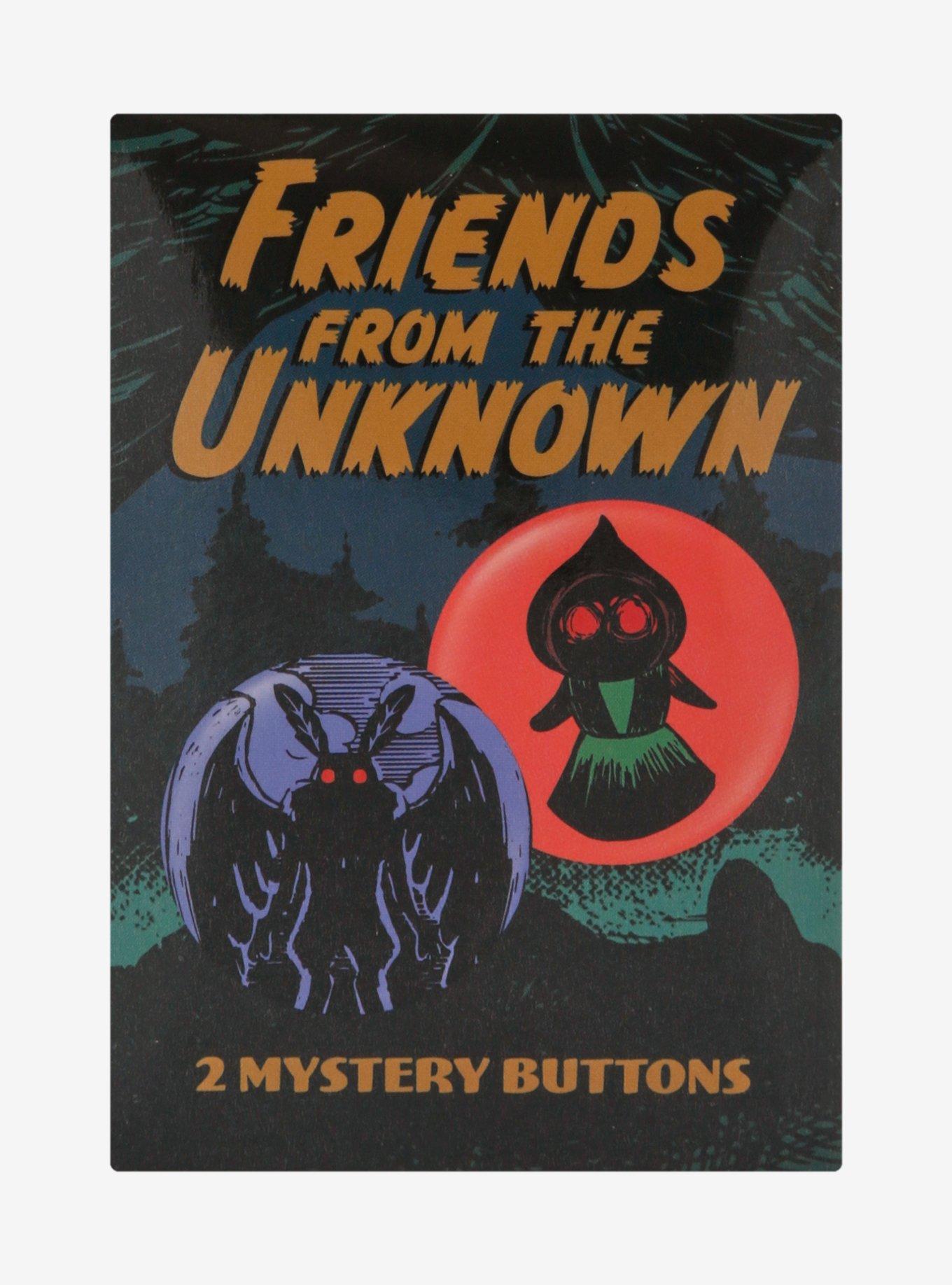Friends From The Unknown Cryptid Blind Bag Button 2 Pack, , alternate