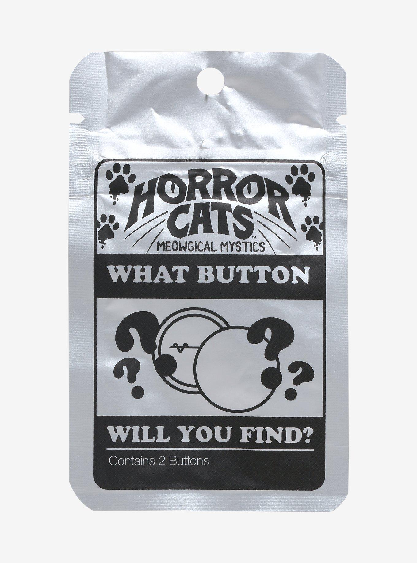 Horror Cat Blind Bag Button Set, , alternate