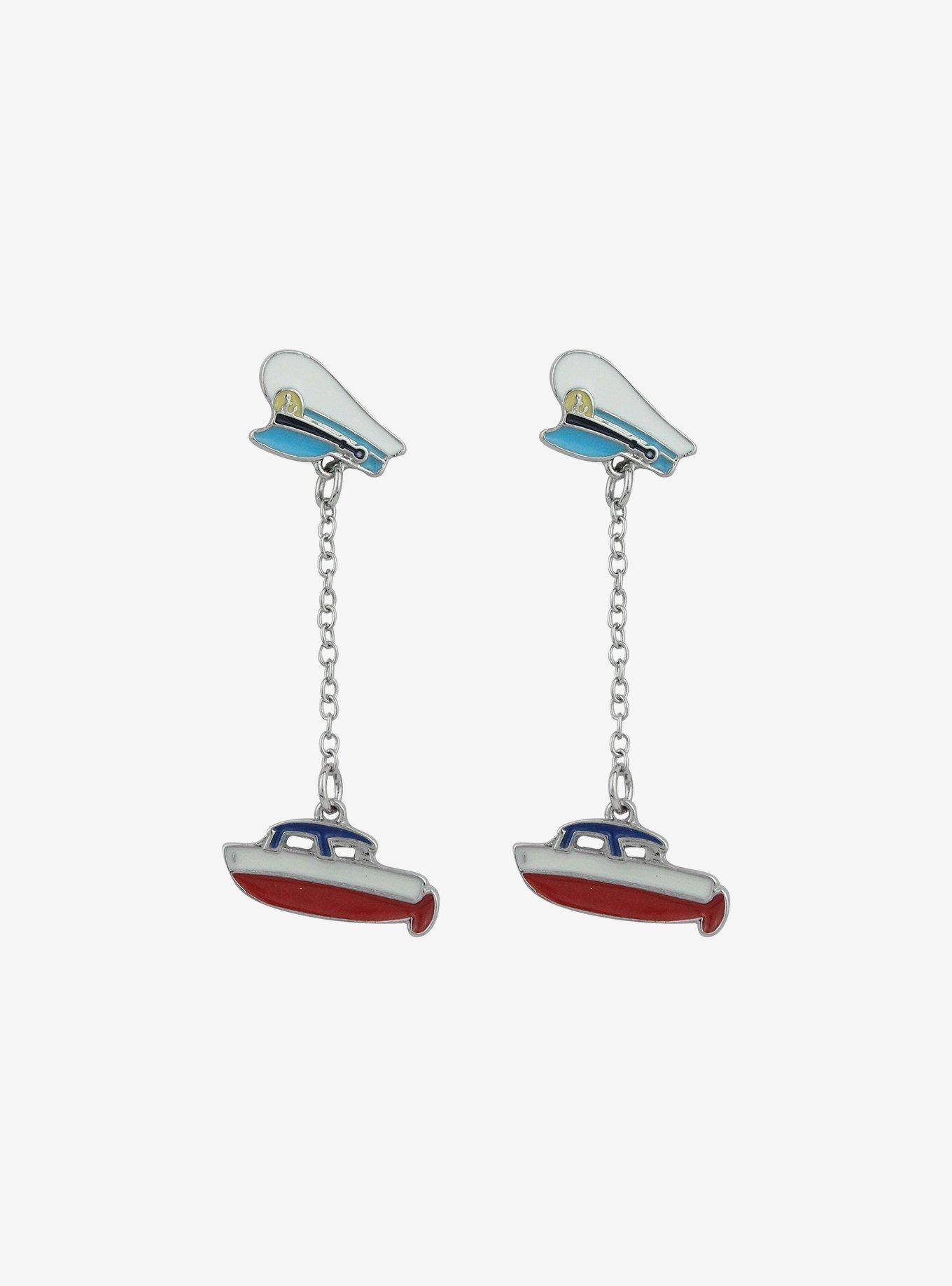 Studio Ghibli® Ponyo Sosuke Hat & Boat Earrings, , alternate