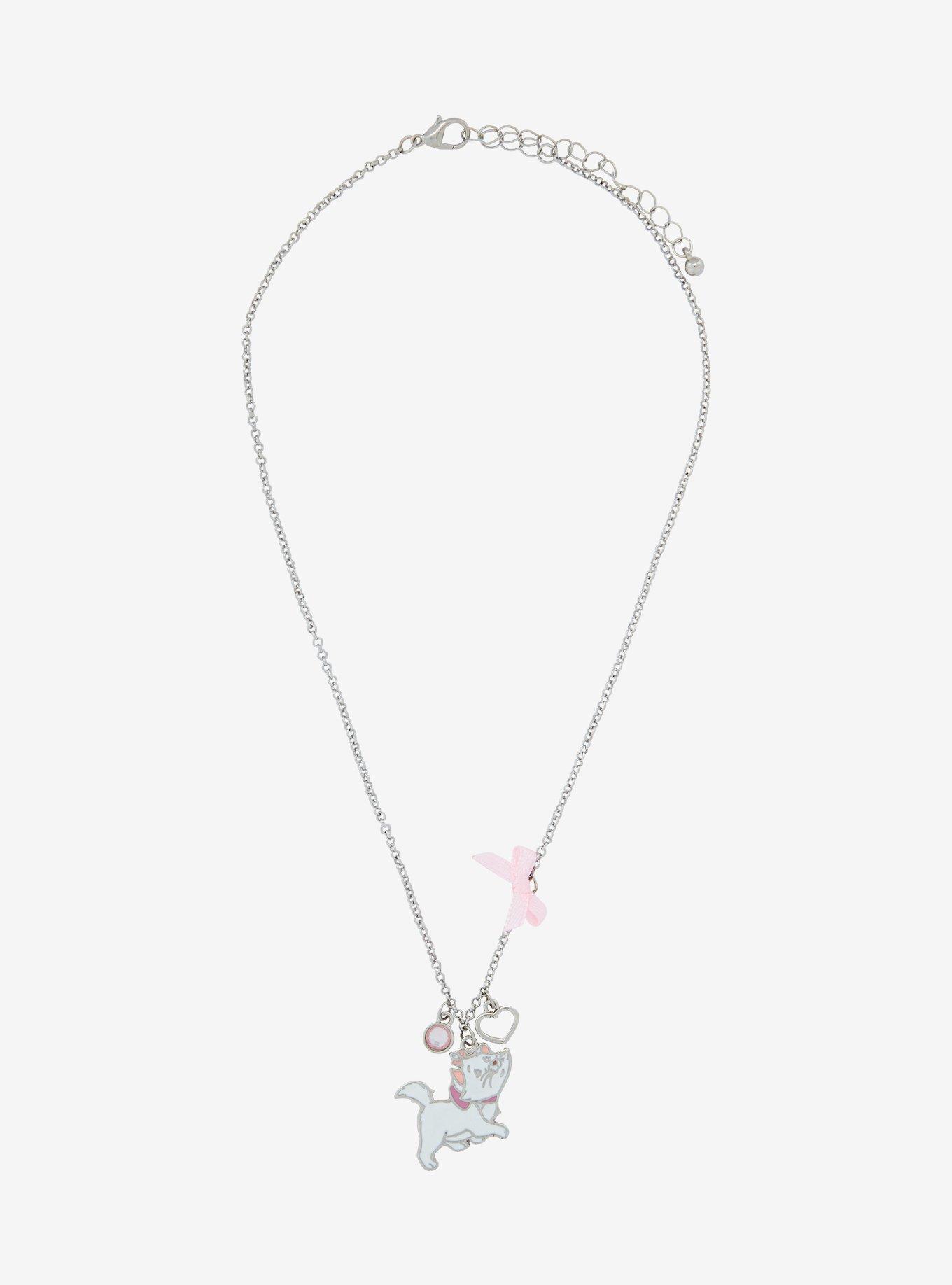 Disney The Aristocats Marie Bow Necklace, , alternate