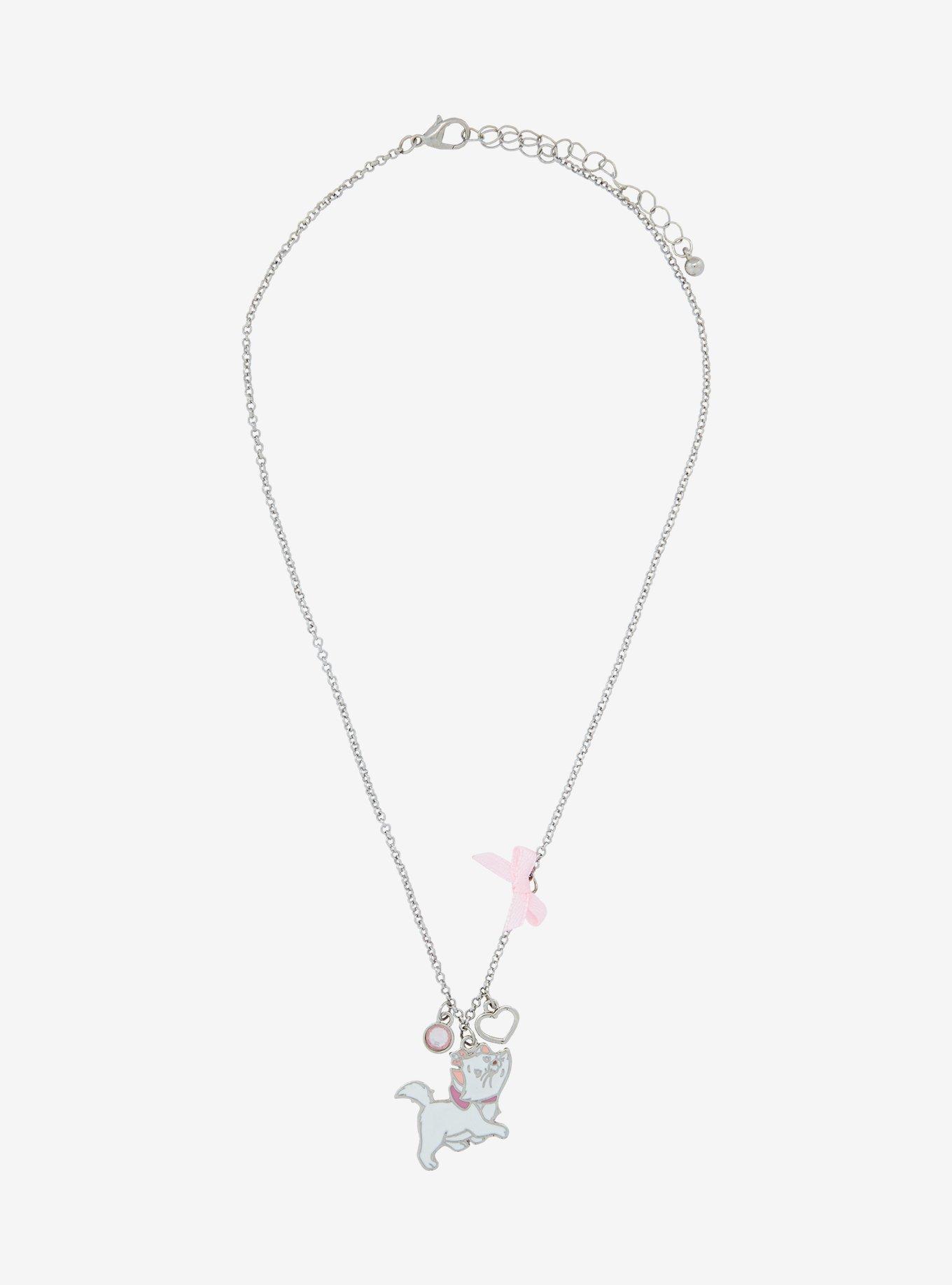 Disney The Aristocats Marie Bow Necklace, , hi-res