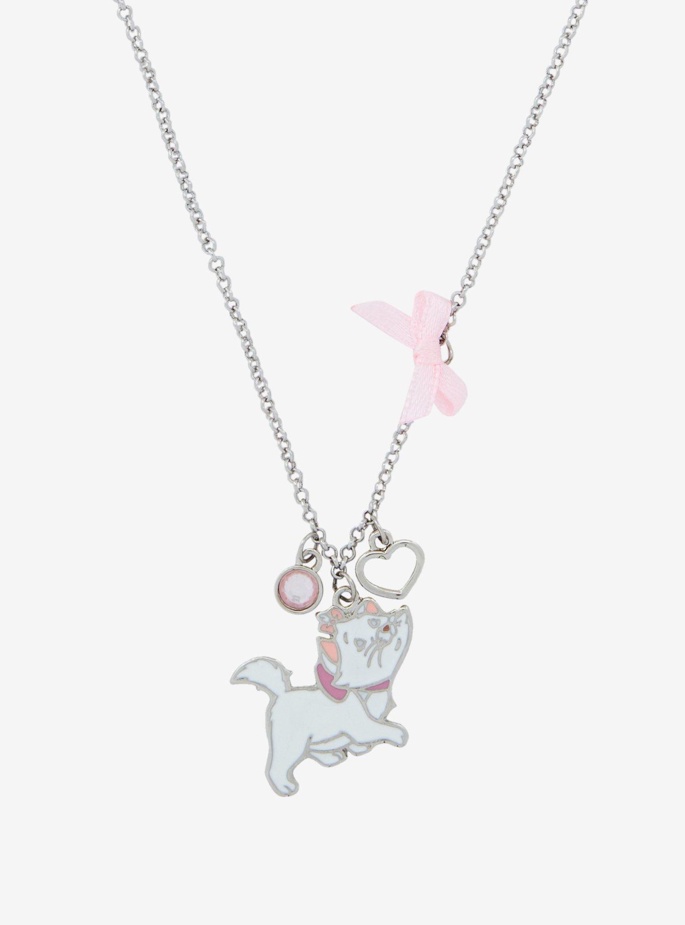 Disney The Aristocats Marie Bow Necklace, , alternate