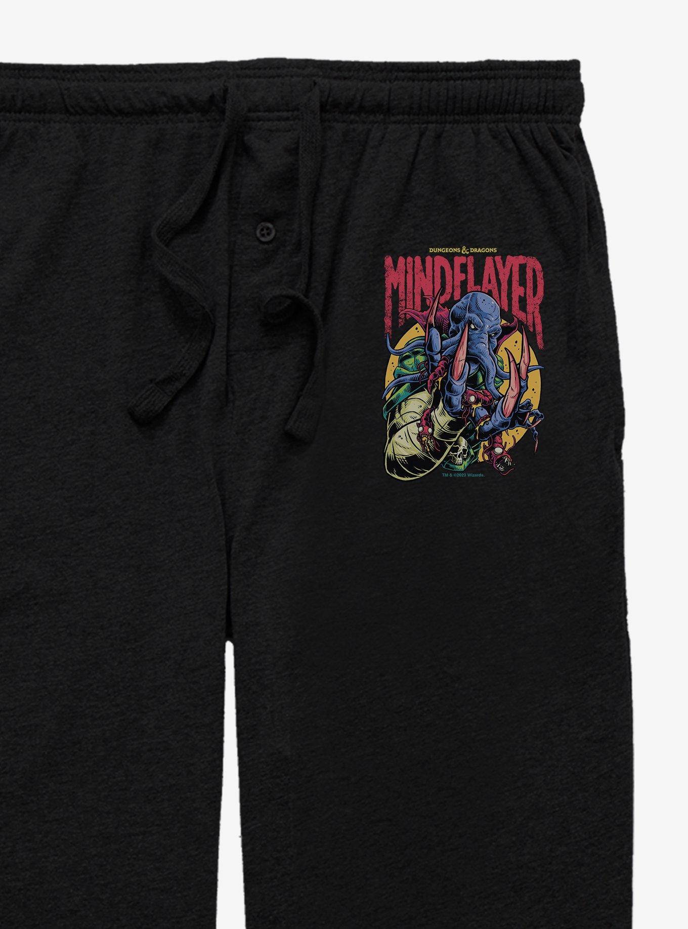 Dungeons And Dragons Mindflayer Pajama Pants, BLACK, alternate