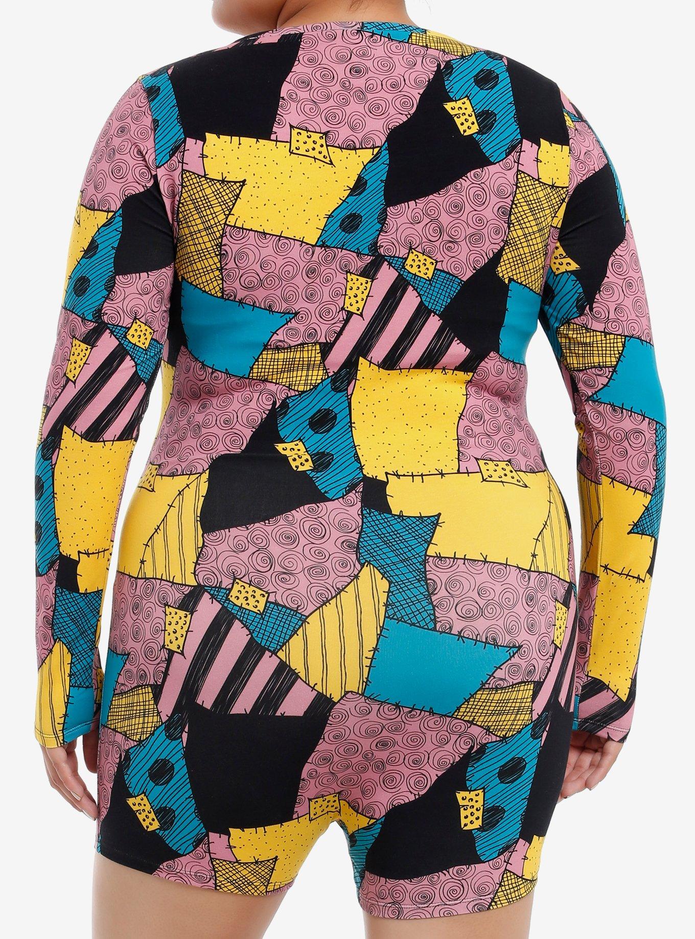 Her Universe The Nightmare Before Christmas Sally Patchwork Romper Plus Size, MULTI, alternate