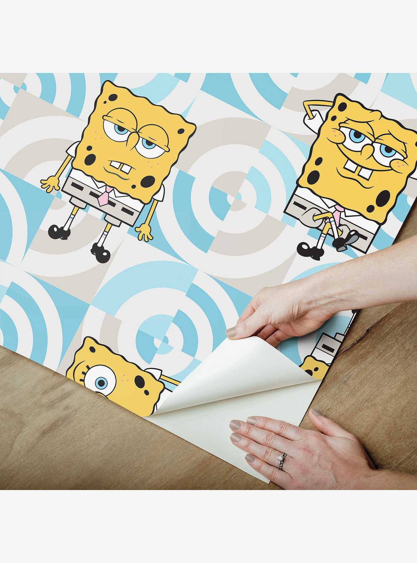 SpongeBob SquarePants Funny Faces Peel and Stick Wallpaper, , hi-res