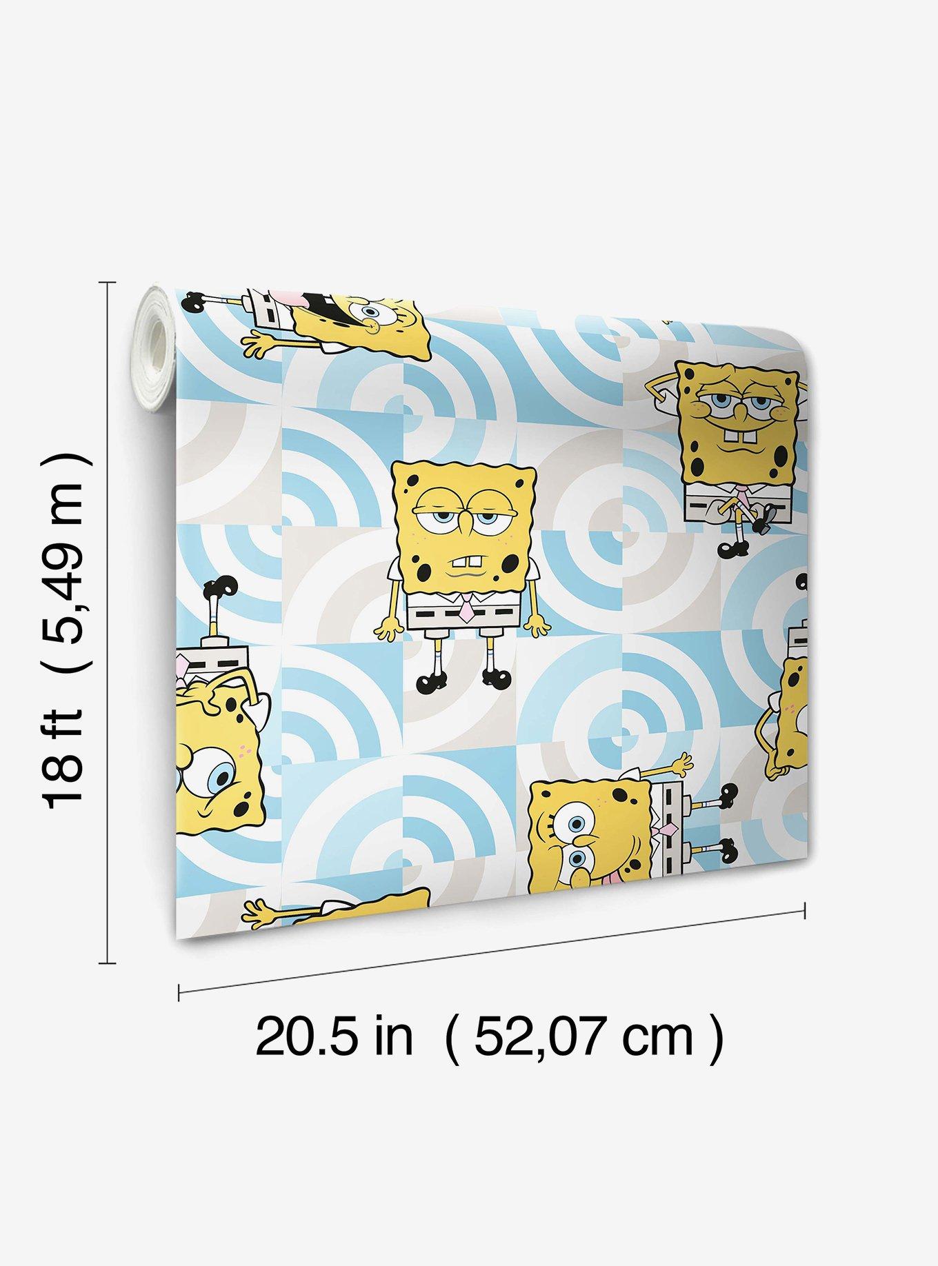 SpongeBob SquarePants Funny Faces Peel and Stick Wallpaper, , alternate