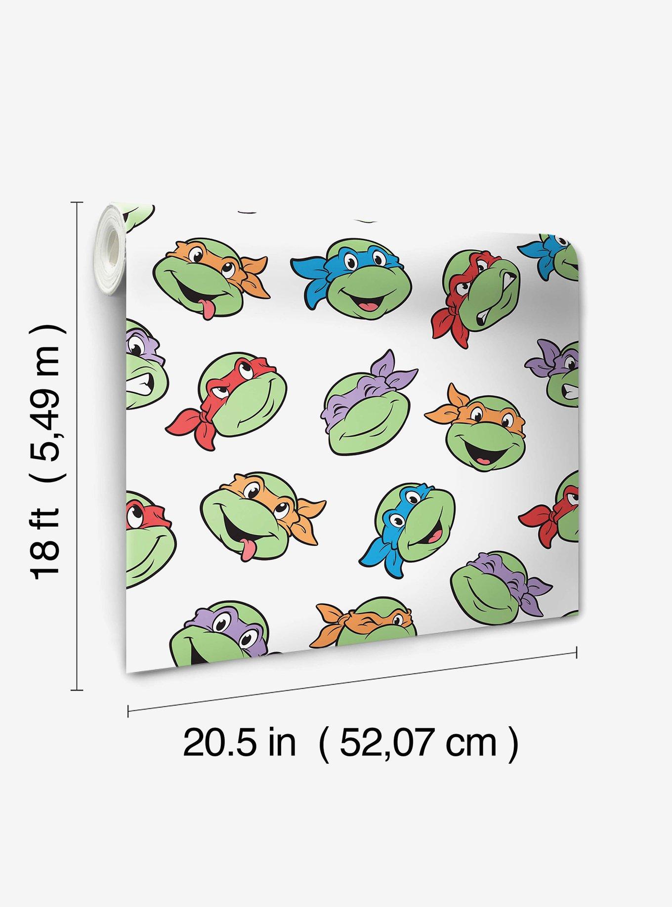 Teenage Mutant Ninja Turtles Character Faces Peel and Stick Wallpaper, , alternate