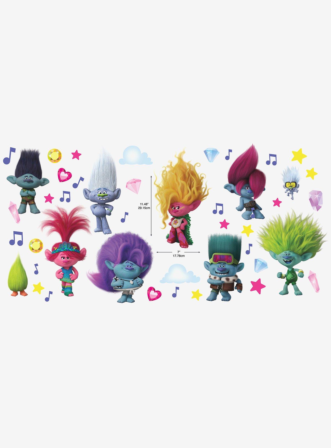 Trolls 3 Band Together with Glitter Wall Decals, , alternate