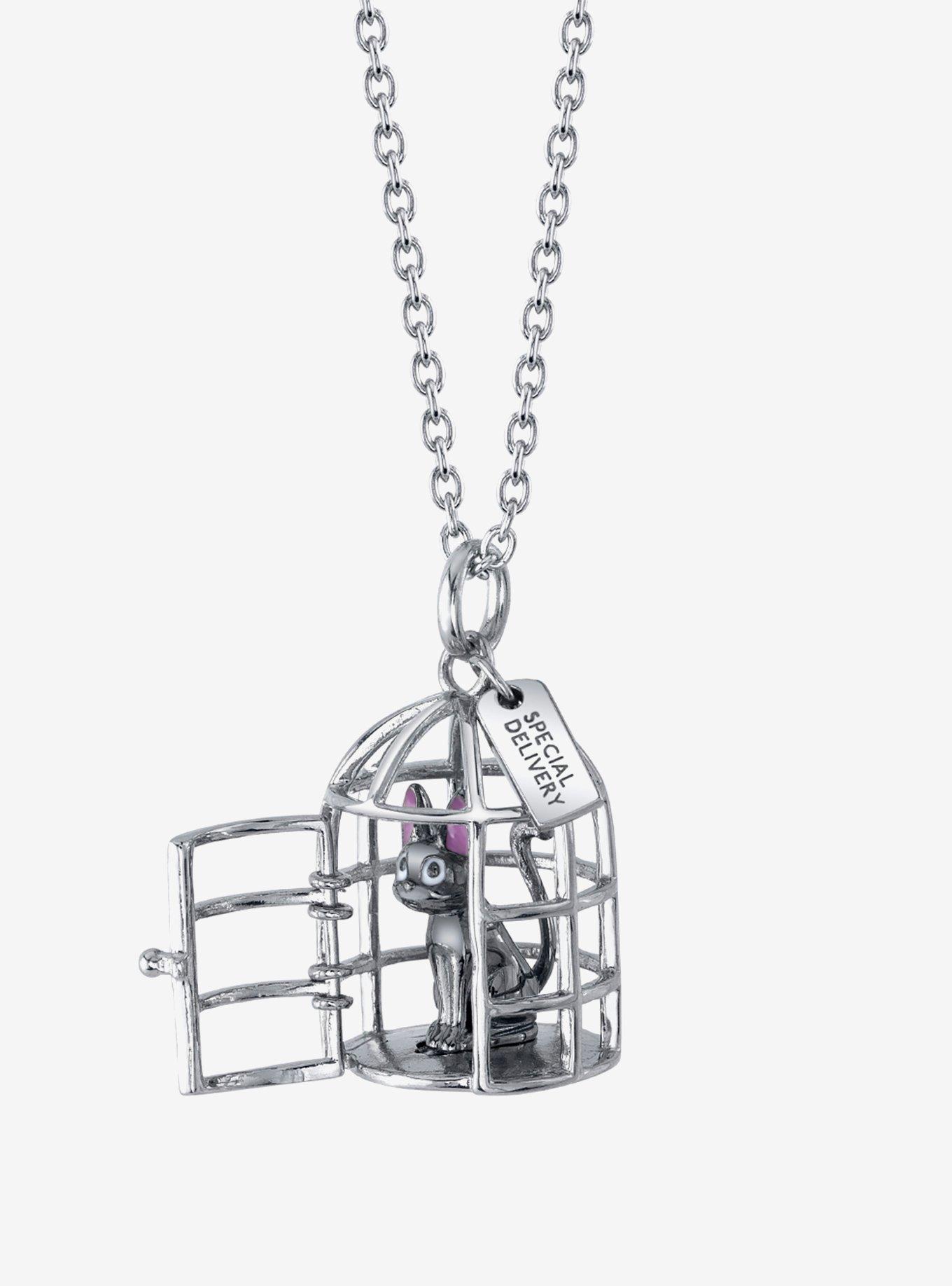 Her Universe Studio Ghibli® X RockLove Kiki's Delivery Service Jiji Cage Necklace, , alternate