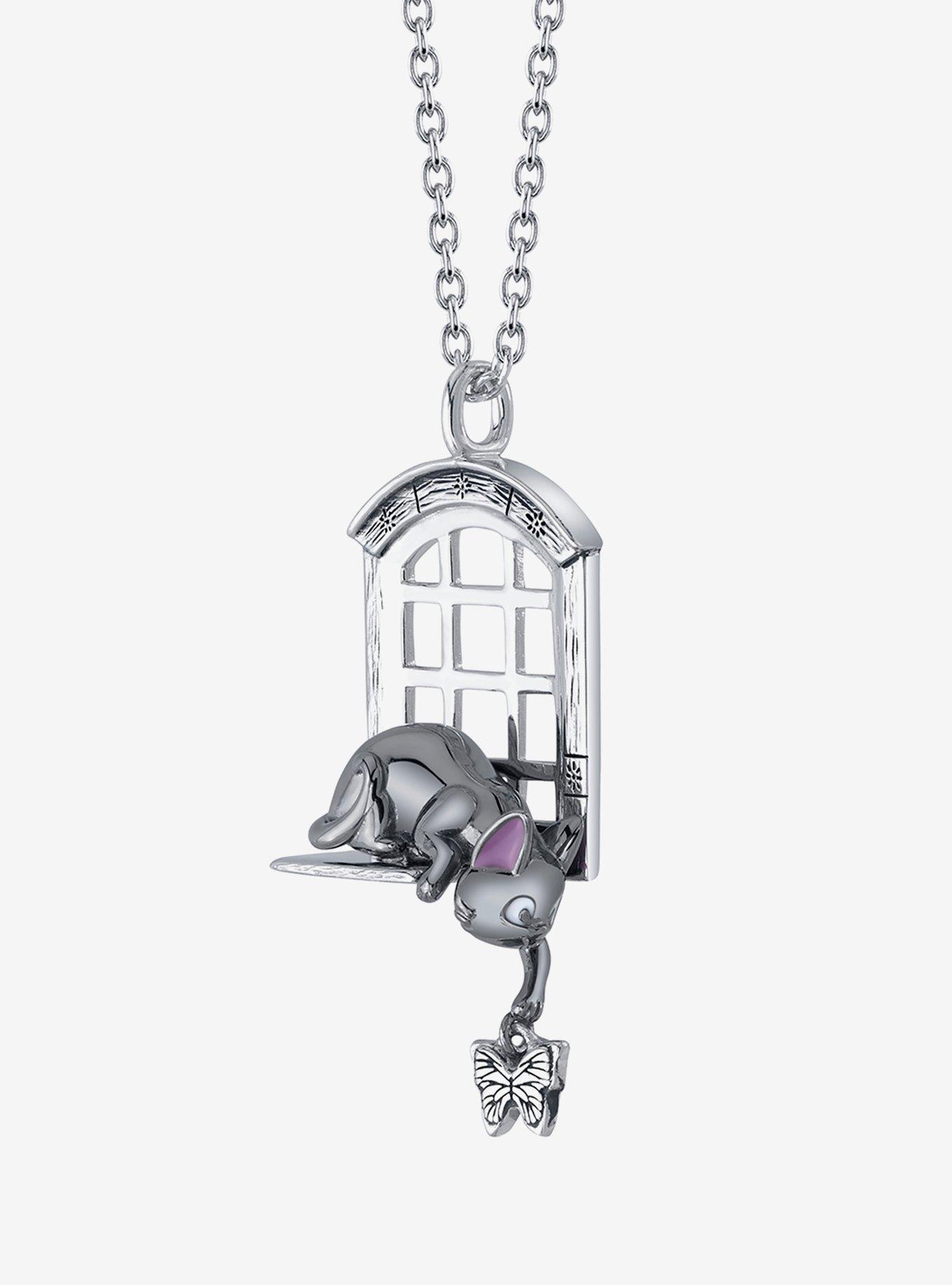 Her Universe Studio Ghibli® X RockLove Kiki's Delivery Service Jiji Window Necklace, , alternate