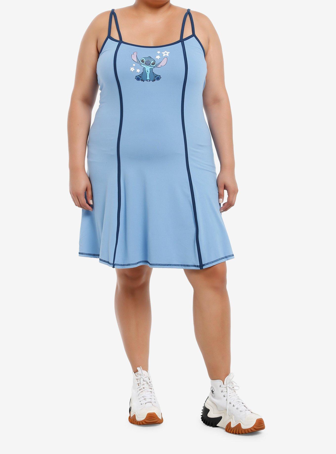 Disney Lilo & Stitch Athletic Cami Dress Plus Size, BLUE, alternate