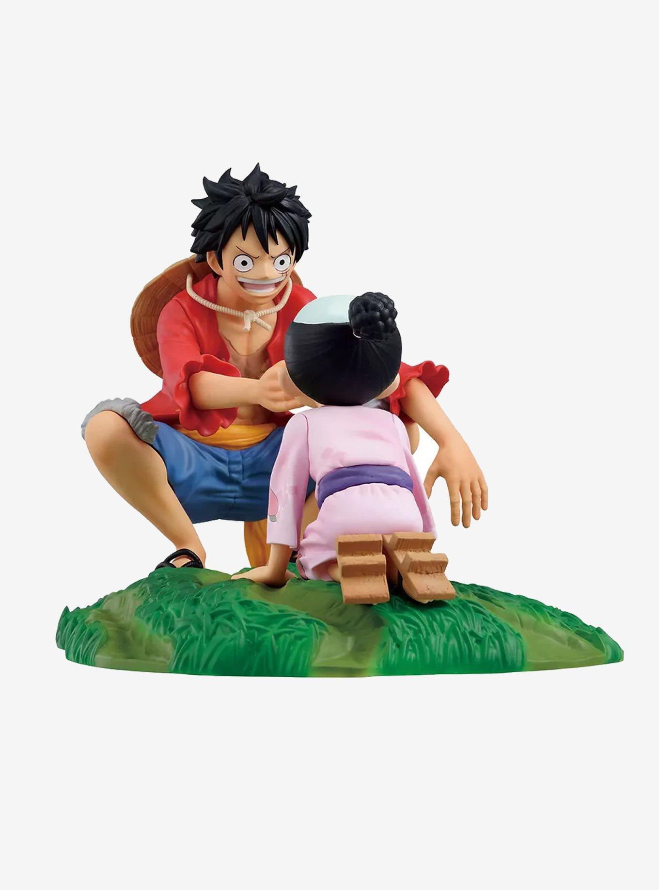 Bandai Spirits One Piece Ichibansho Revible Moment Monkey D. Luffy & Momonosuke Figure(A New Dawn Ver.), , hi-res