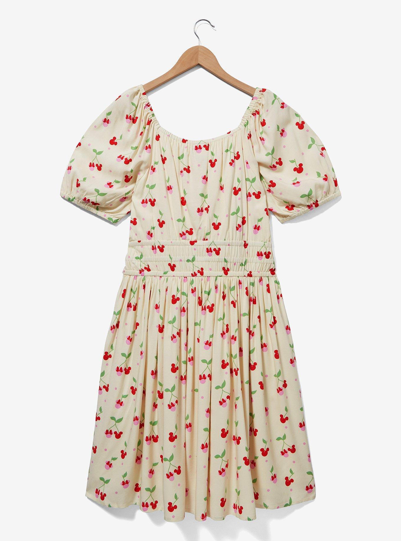 Disney Mickey & Minnie Cherry Allover Print Plus Size Dress, MULTI, alternate