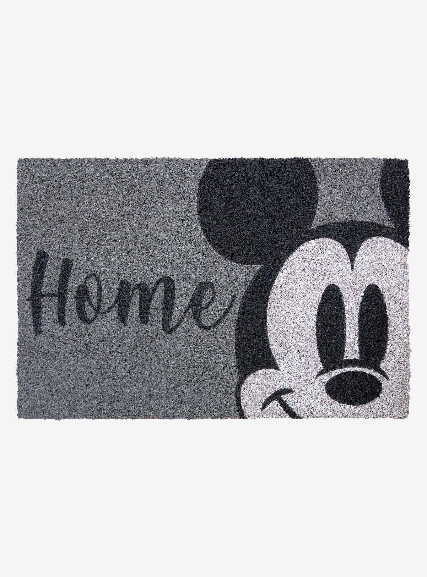 Disney Mickey Mouse Gray Home Welcome Coir Mat 2-Pack, , alternate