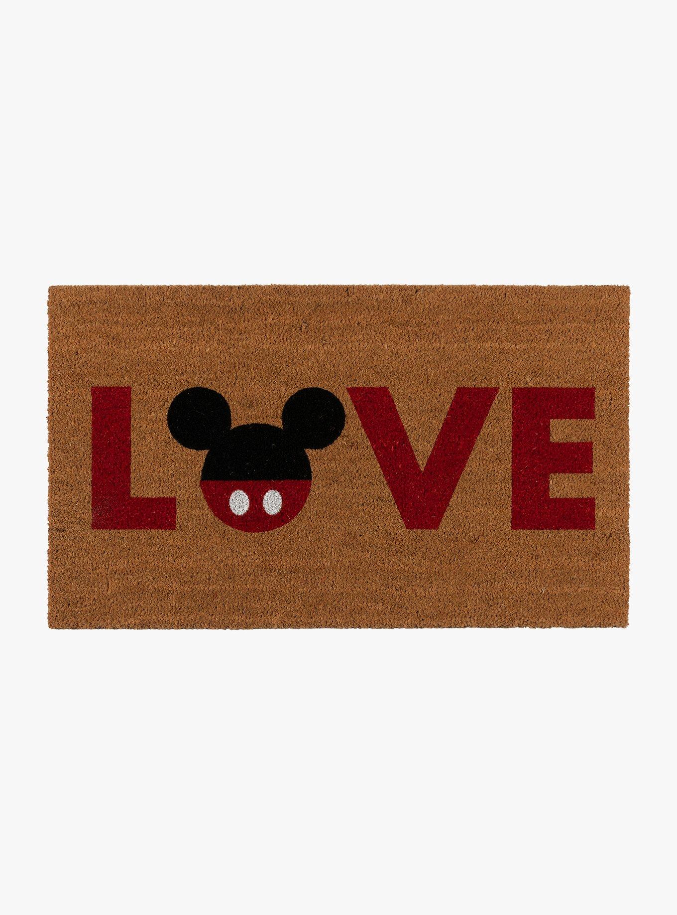 Disney Mickey Mouse Love Hello Coir Mat 2-Pack, , alternate