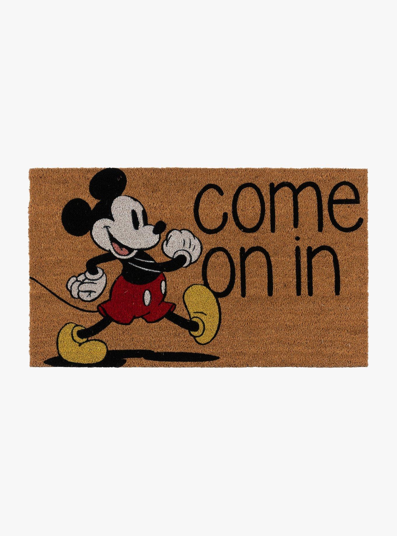 Disney Mickey Mouse Smile Come In Coir Mat 2-Pack, , alternate