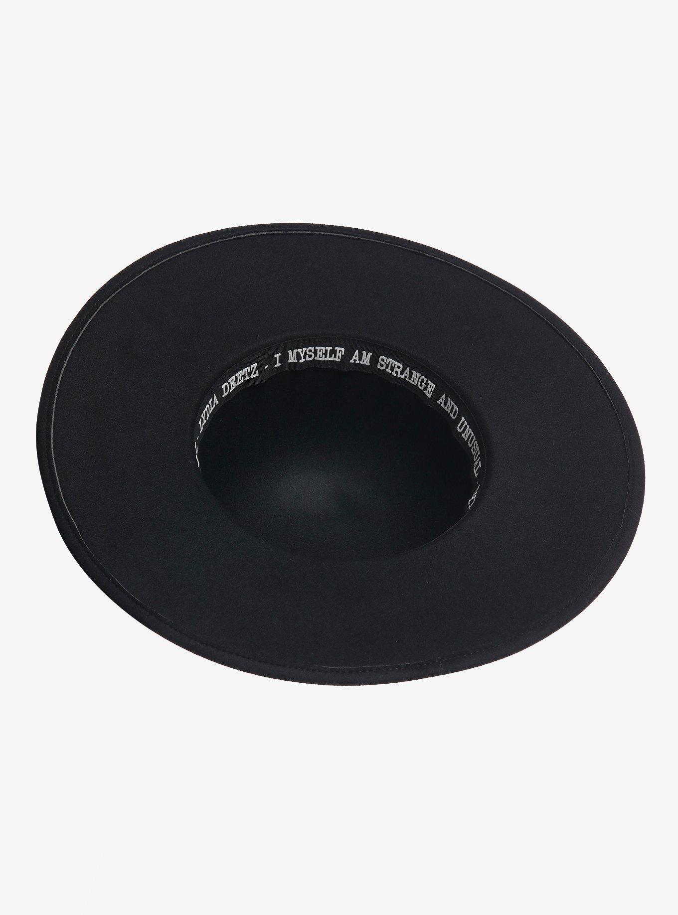 Beetlejuice Lydia Deetz Black Brim Hat, , alternate