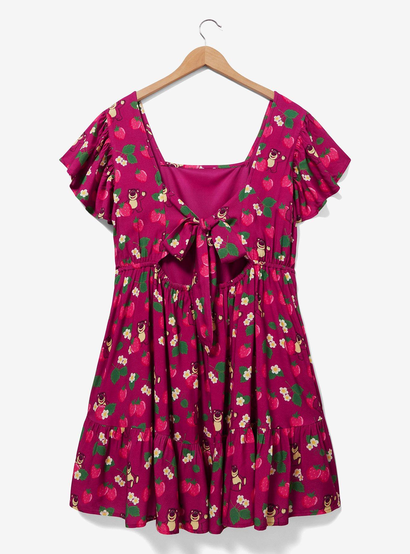Disney Pixar Toy Story 3 Lotso Strawberry Ruffled Dress Plus Size, MULTI, alternate