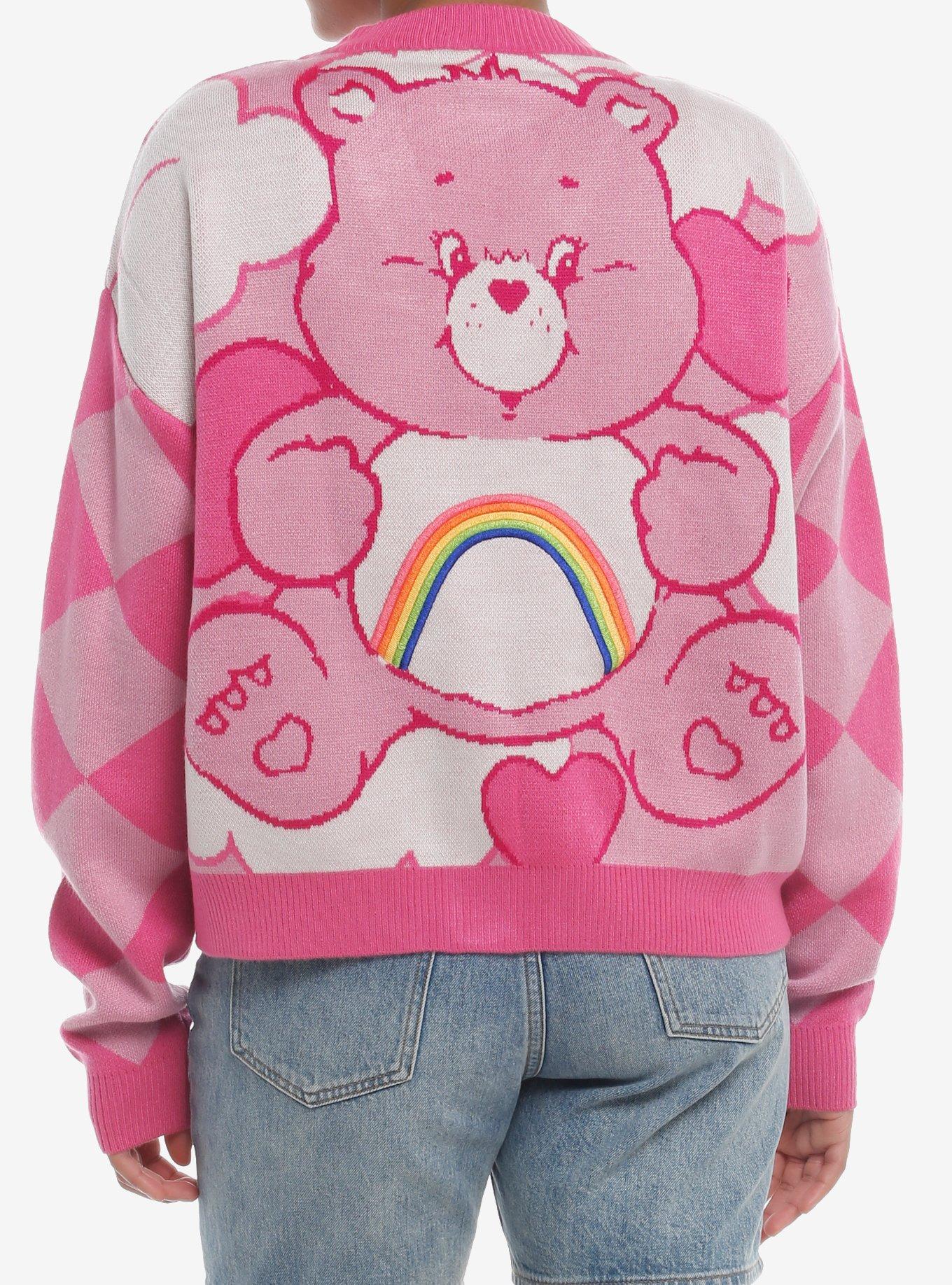 Care Bears Pink Knit Girls Cardigan, MULTI, alternate