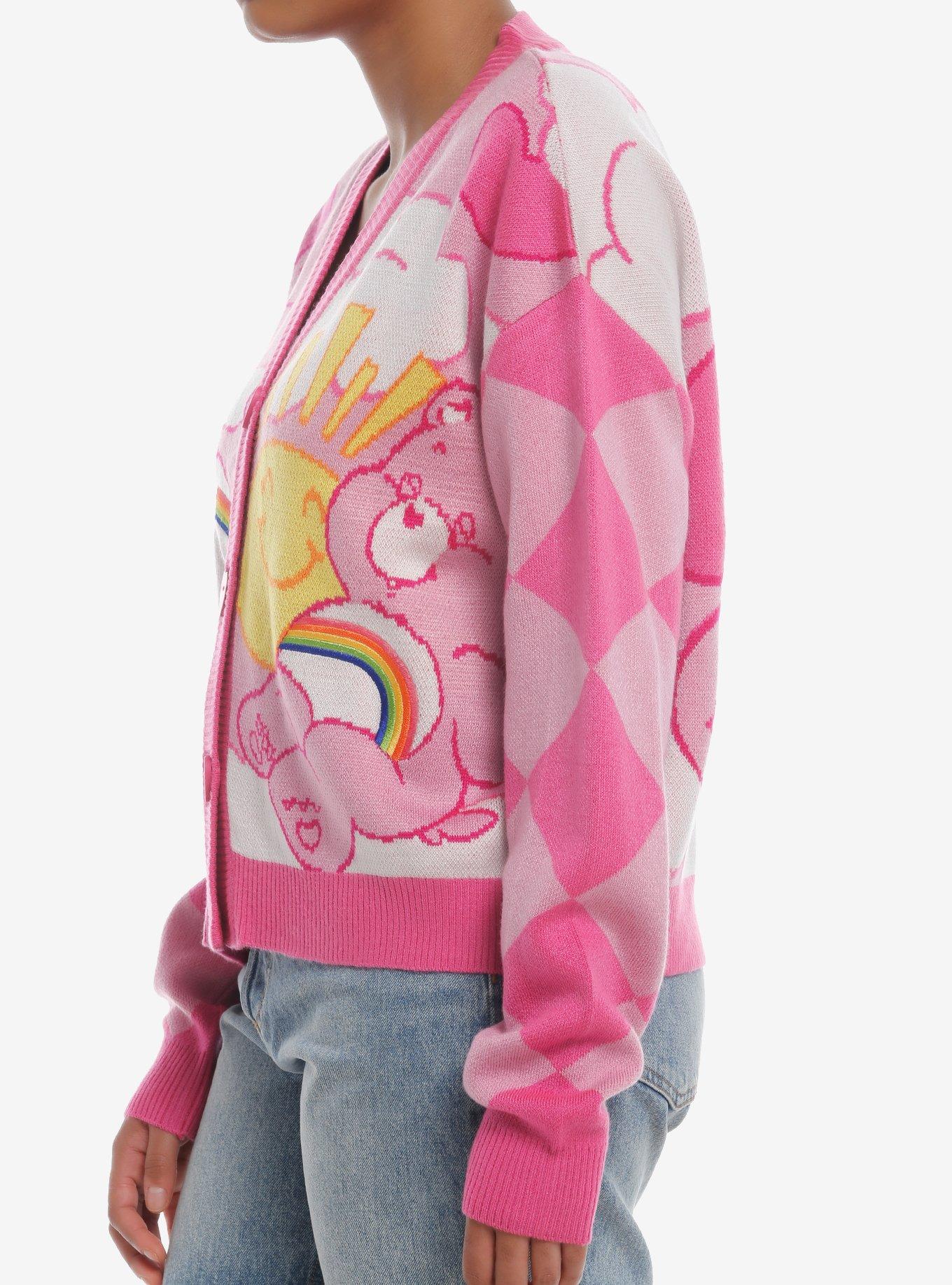 Care Bears Pink Knit Girls Cardigan