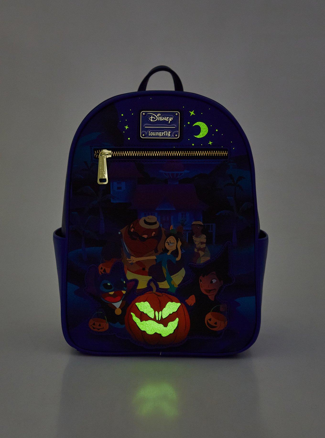 Loungefly Disney Lilo & Stitch Trick or Treating Group Portrait Glow-in-the-Dark Mini Backpack - BoxLunch Exclusive, , hi-res