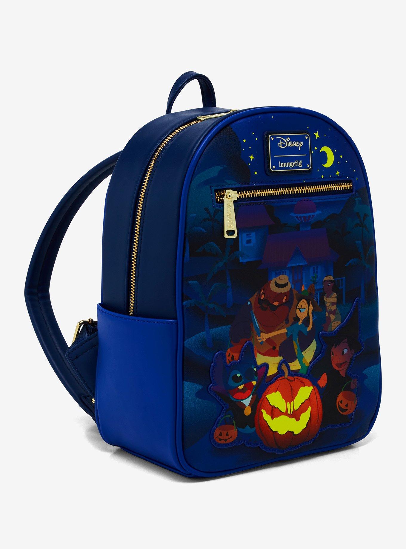 Loungefly Disney Lilo & Stitch Trick or Treating Group Portrait Glow-in-the-Dark Mini Backpack - BoxLunch Exclusive, , alternate