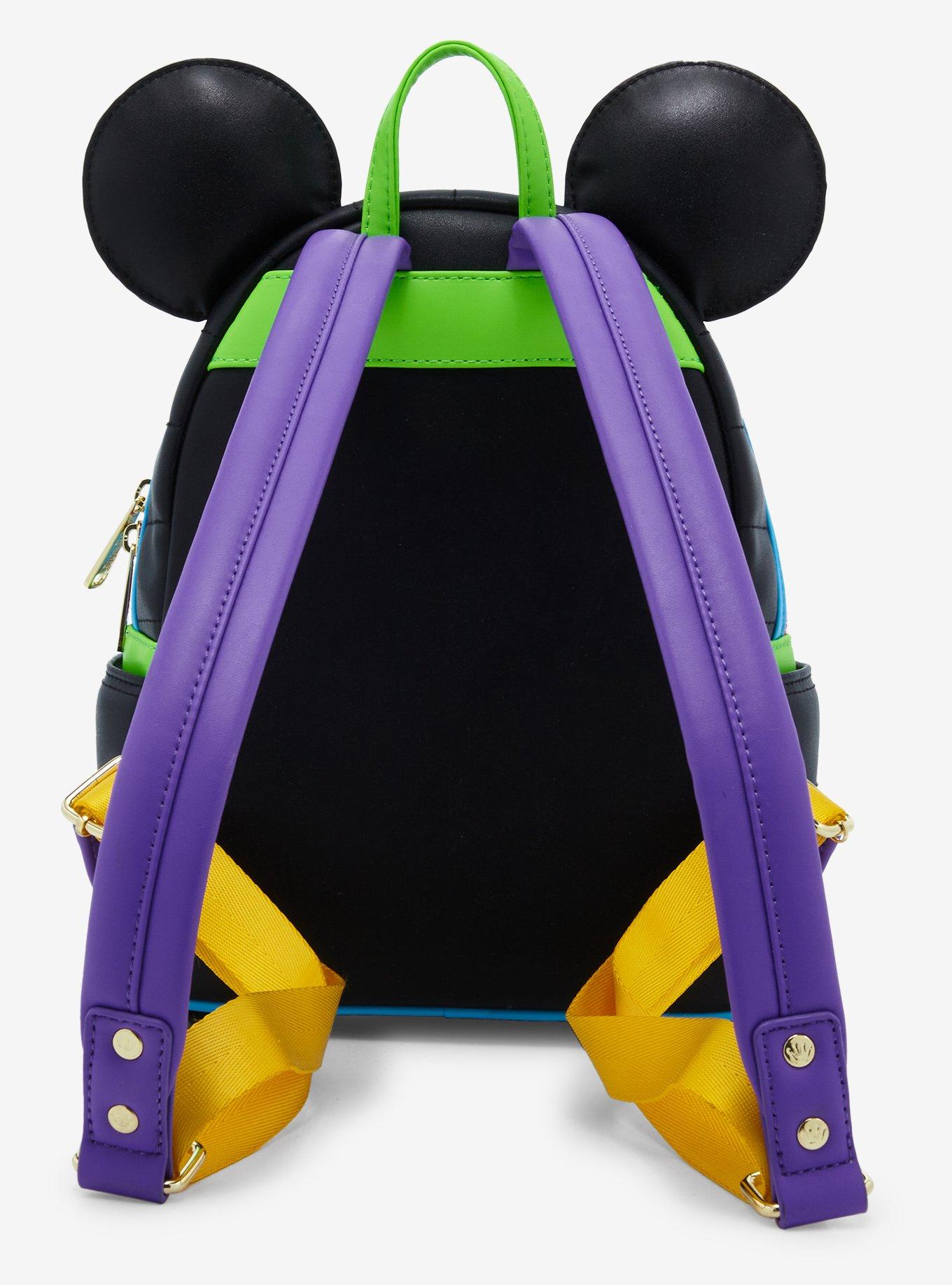 Loungefly Disney Minnie Mouse Neon Ears Mini Backpack - BoxLunch Exclusive