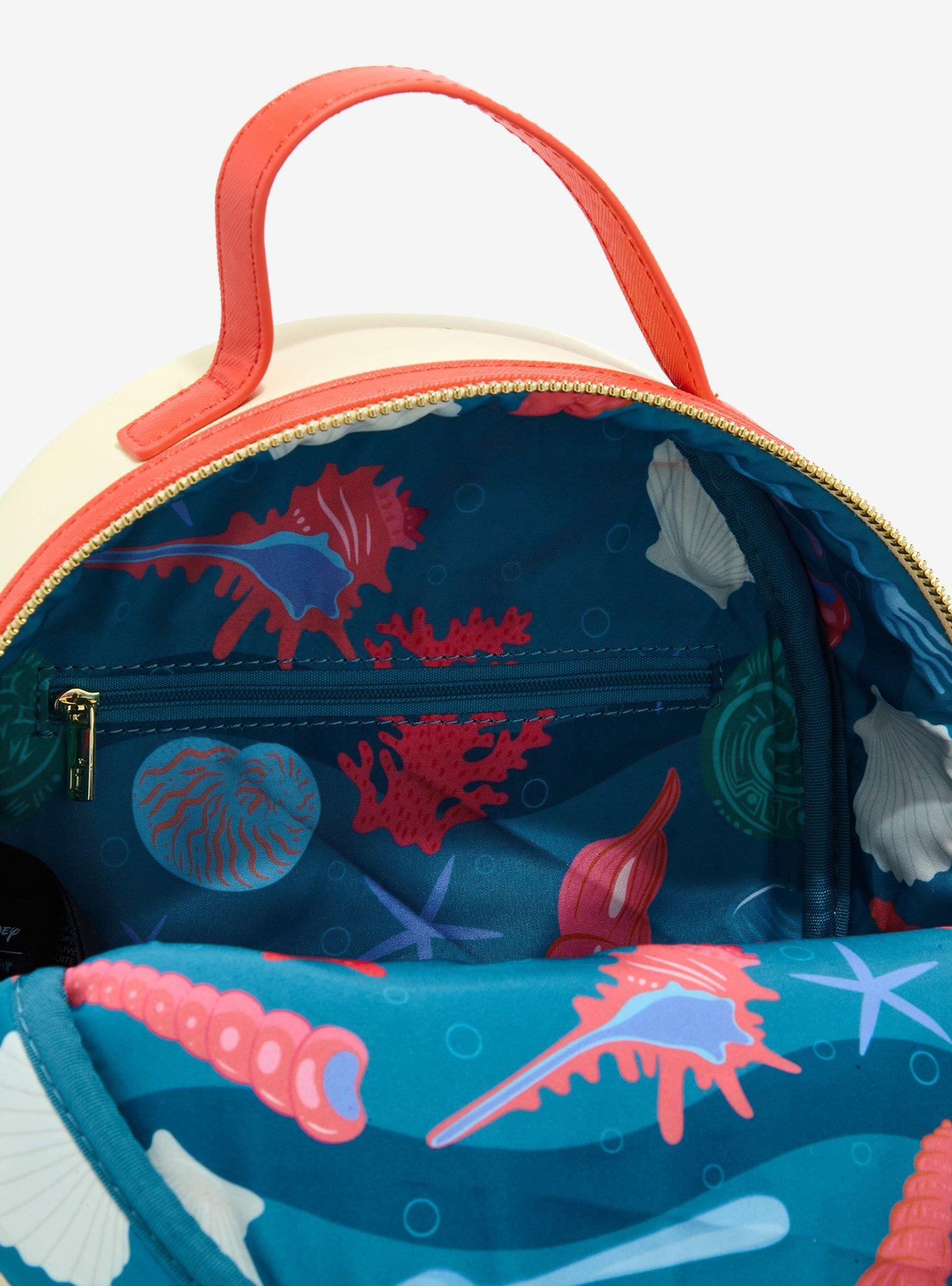 Loungefly Disney Princess Moana & Ariel Mini Backpack — BoxLunch Exclusive, , alternate