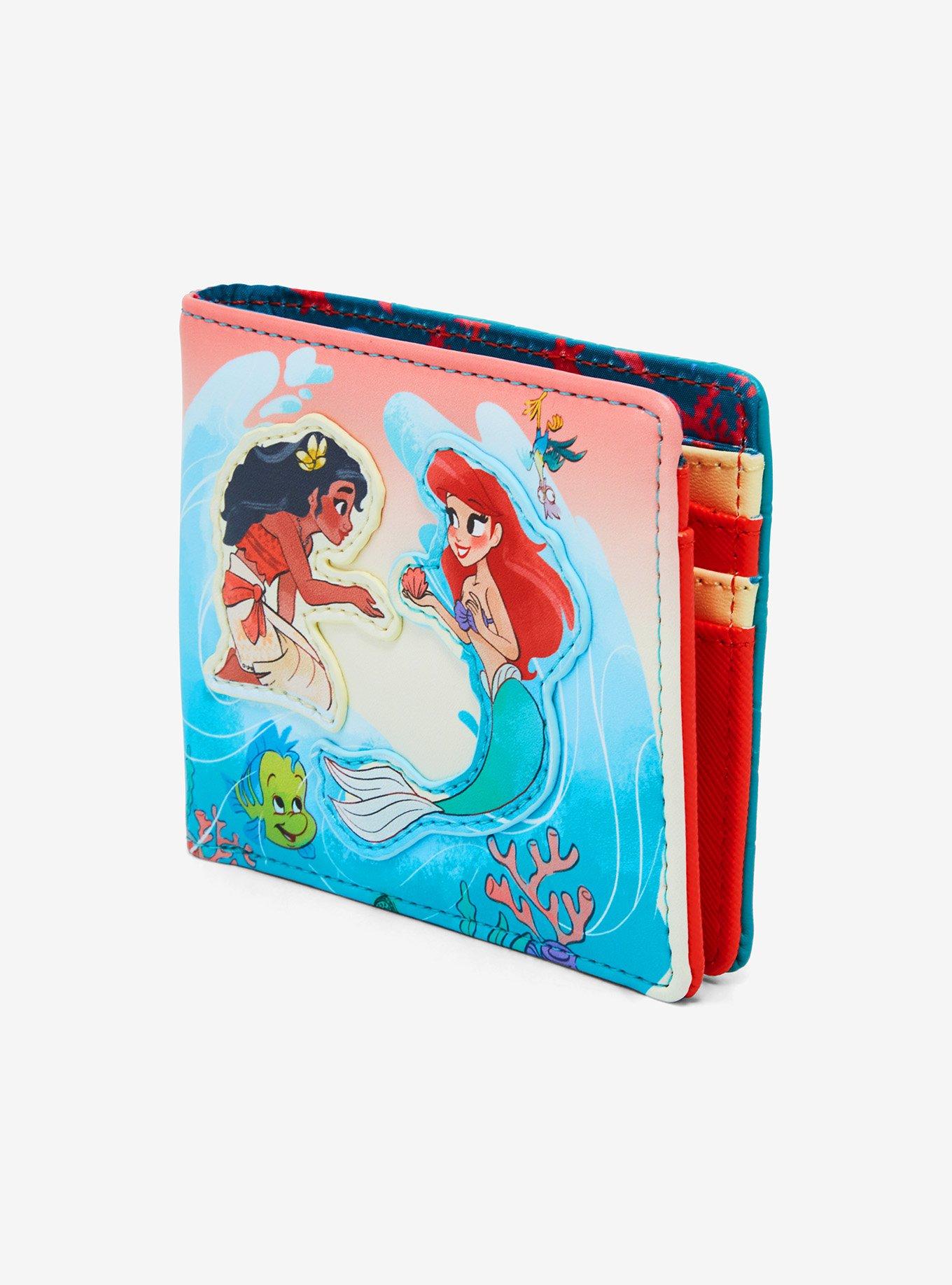 Loungefly Disney Princess Moana & Ariel Small Wallet - BoxLunch Exclusive, , alternate
