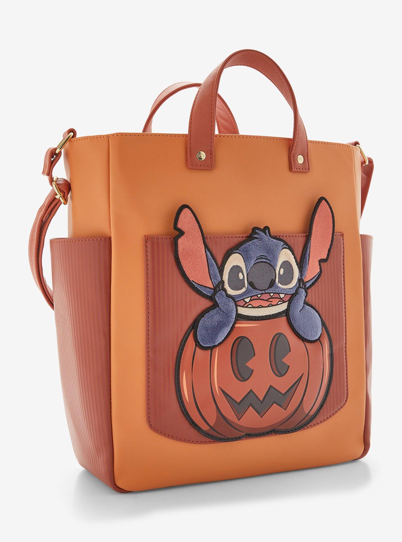 Loungefly Disney Lilo & Stitch Pumpkin Stitch Tote Bag - BoxLunch Exclusive, , alternate