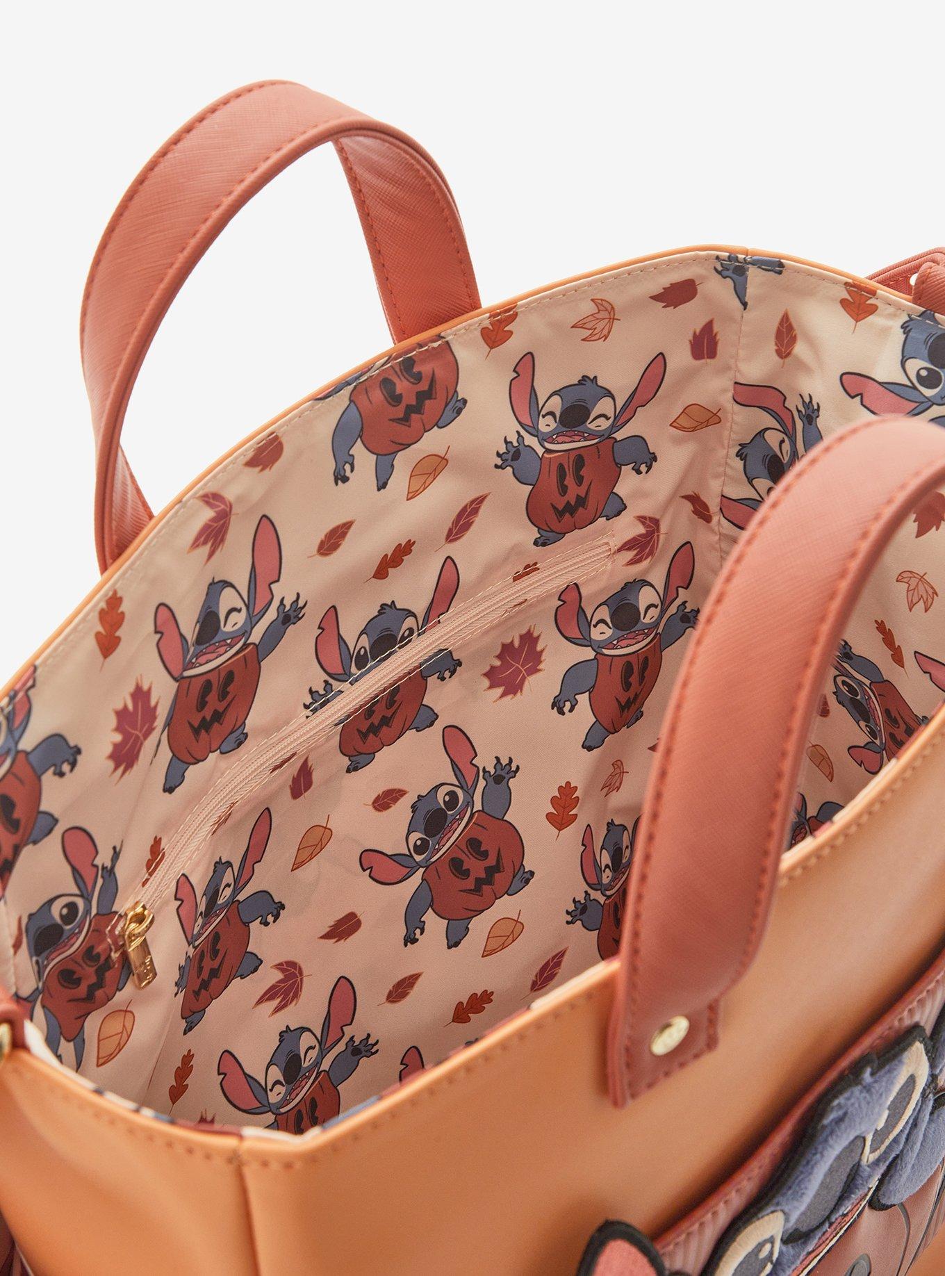 Loungefly Disney Lilo & Stitch Pumpkin Stitch Tote Bag - BoxLunch Exclusive, , alternate
