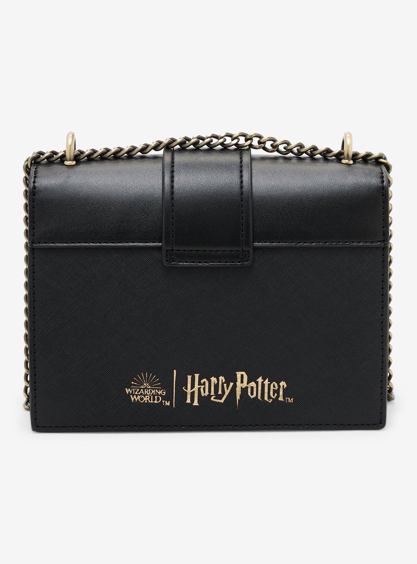 Harry Potter Floral Deathly Hallows Crossbody Bag - BoxLunch Exclusive, , alternate