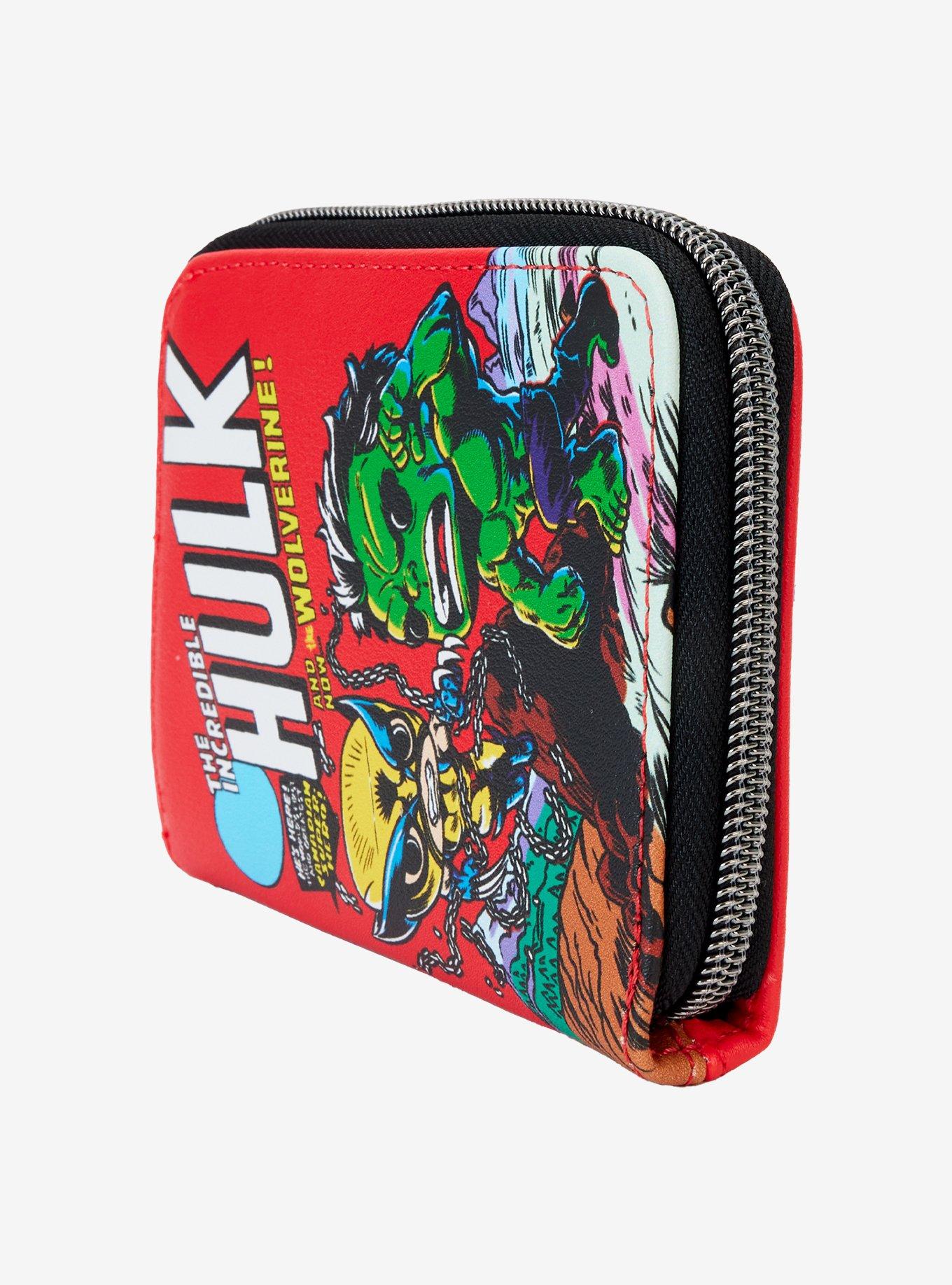 Marvel The Incredible Hulk and Wolverine Comic Zip Wallet, , hi-res