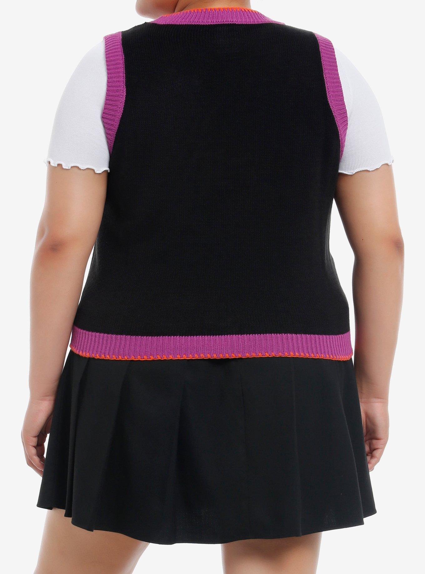 My Melody & Kuromi Halloween Girls Sweater Vest Plus Size, MULTI, alternate