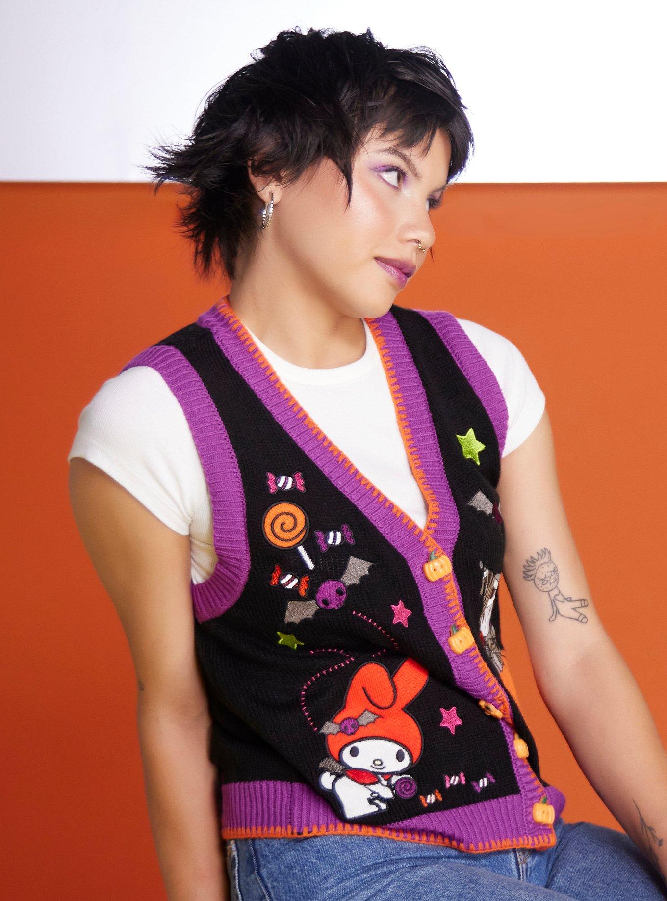 My Melody & Kuromi Halloween Girls Sweater Vest, MULTI, alternate