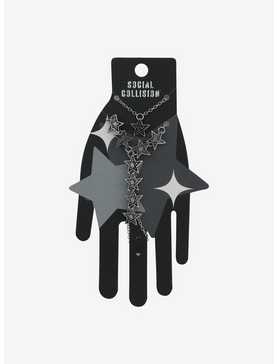 Social Collision Cluster Star Chain Hand Ring Bracelet, , hi-res