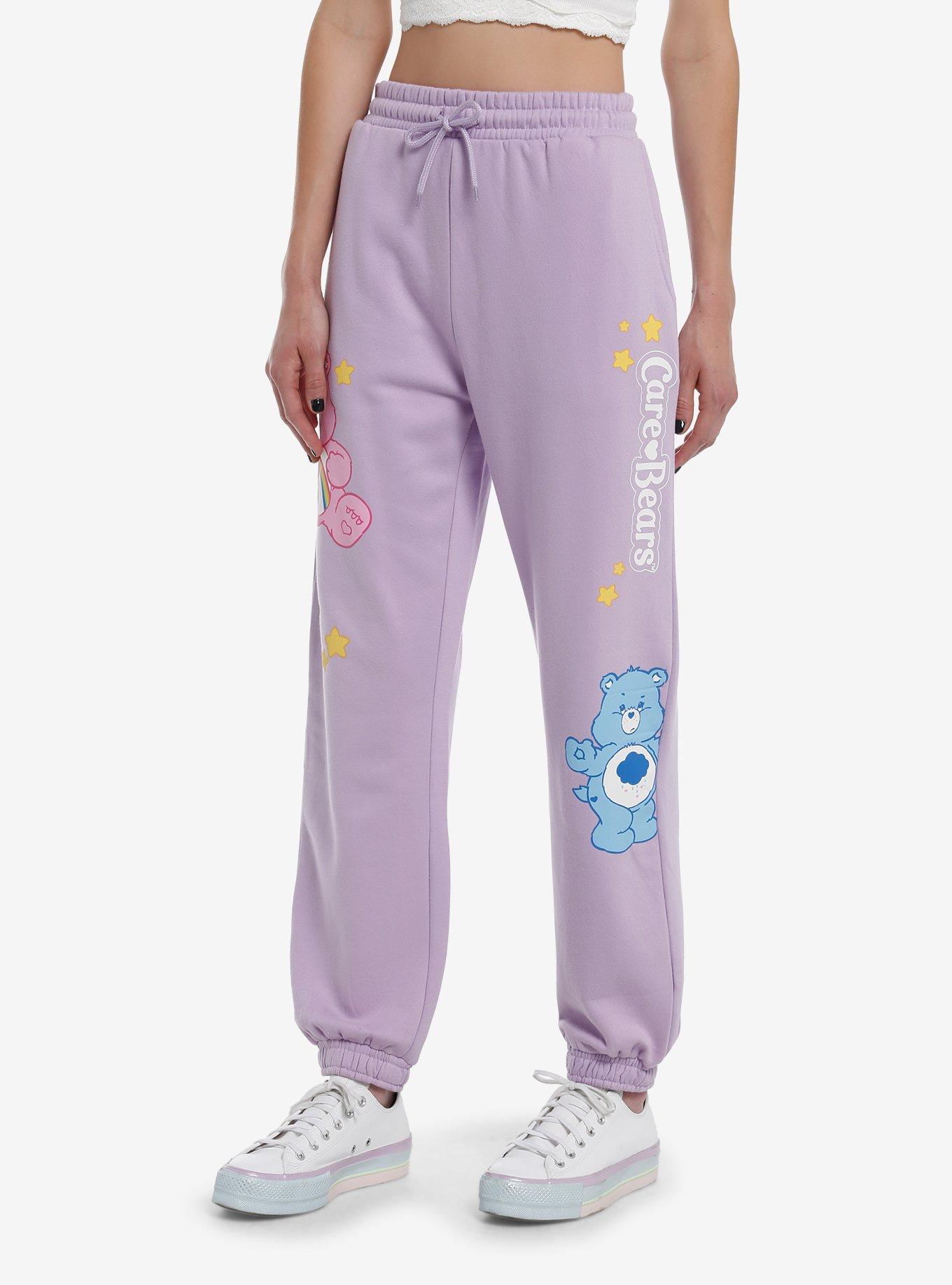 Care Bears X Skinnydip Characters Girls Jogger Sweatpants, LILAC, alternate