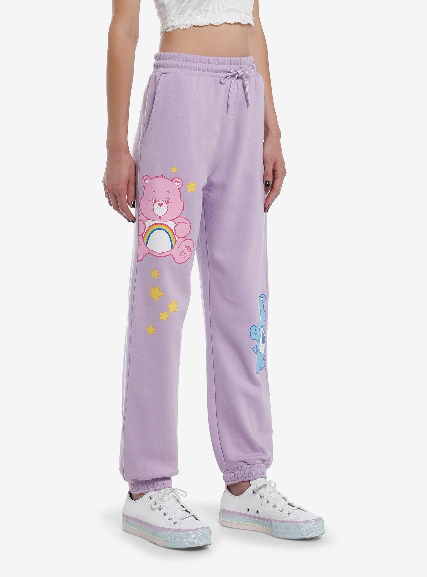 Care Bears X Skinnydip Characters Girls Jogger Sweatpants, LILAC, alternate