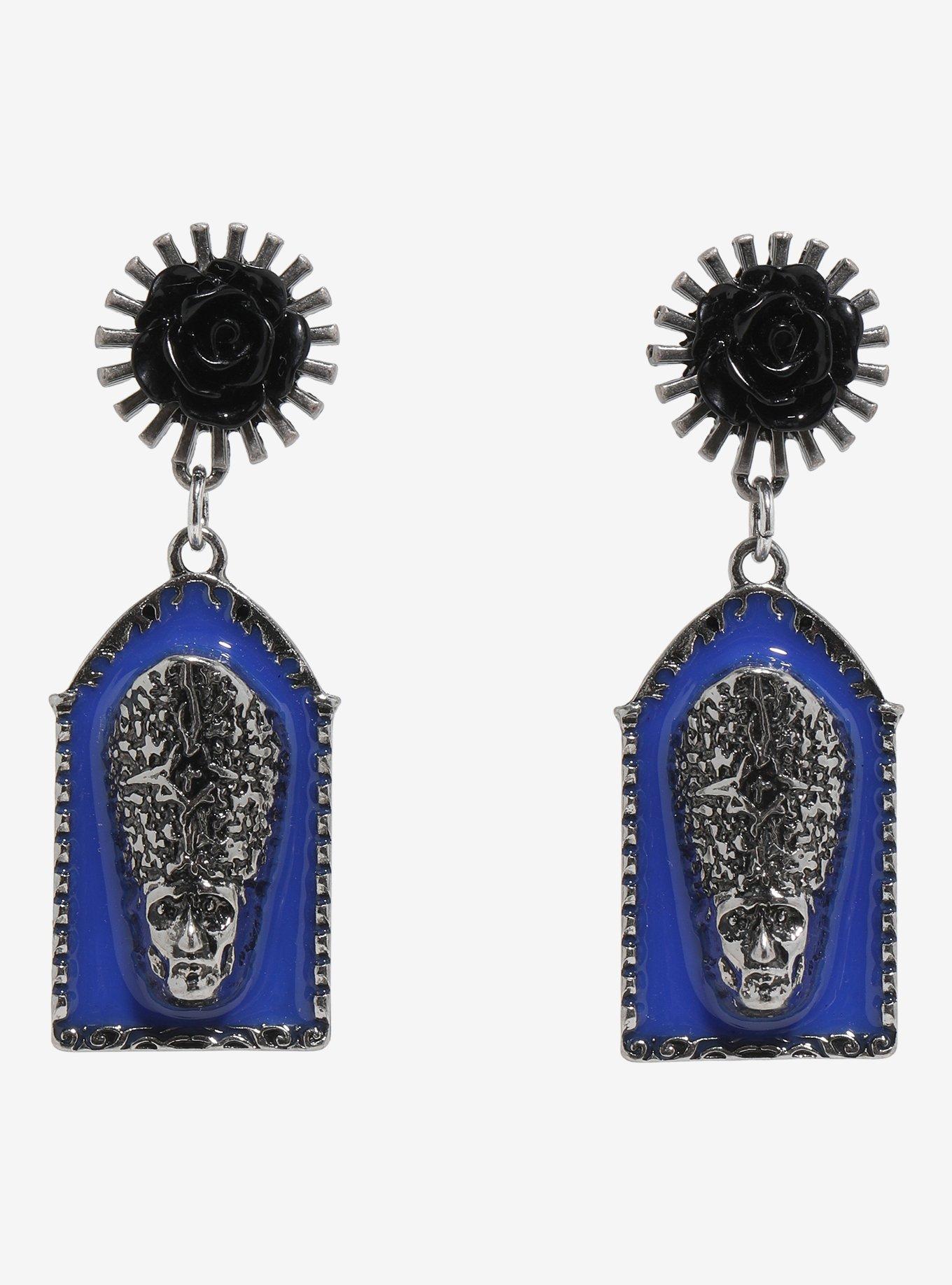 Ghost Papa Emeritus IV Rose Drop Earrings, , alternate